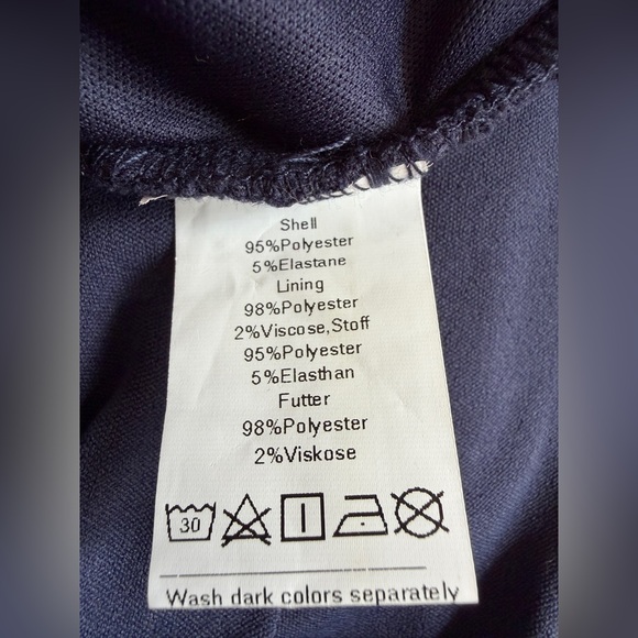 GRACE KARIN Women’s Navy V-Neck Long Sleeve Blouse Size Medium - Picture 6 of 8